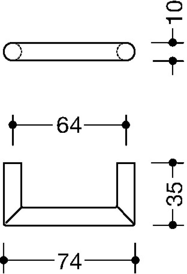 Möbelgriff 562.10B64 HEWI