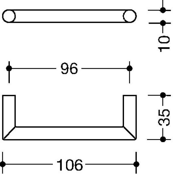 Möbelgriff 562.10B96 HEWI