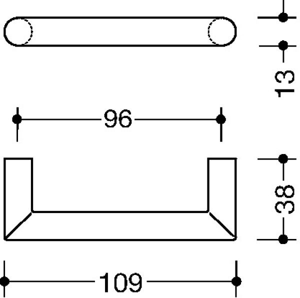 Möbelgriff 562.13B96 HEWI