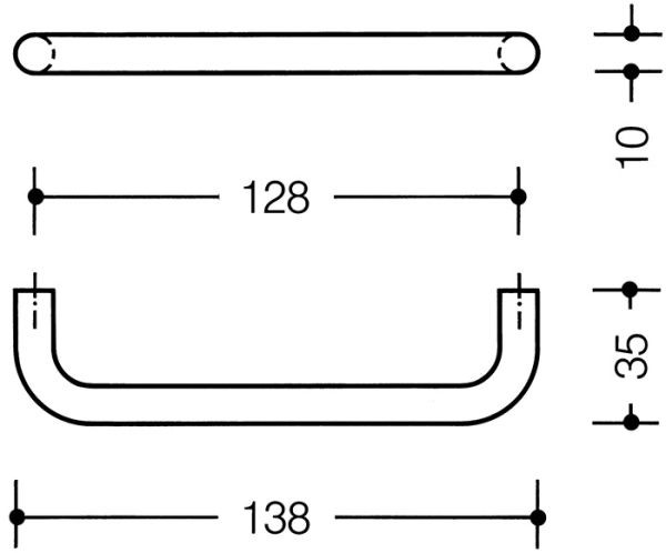 Möbelgriff 548.138B HEWI
