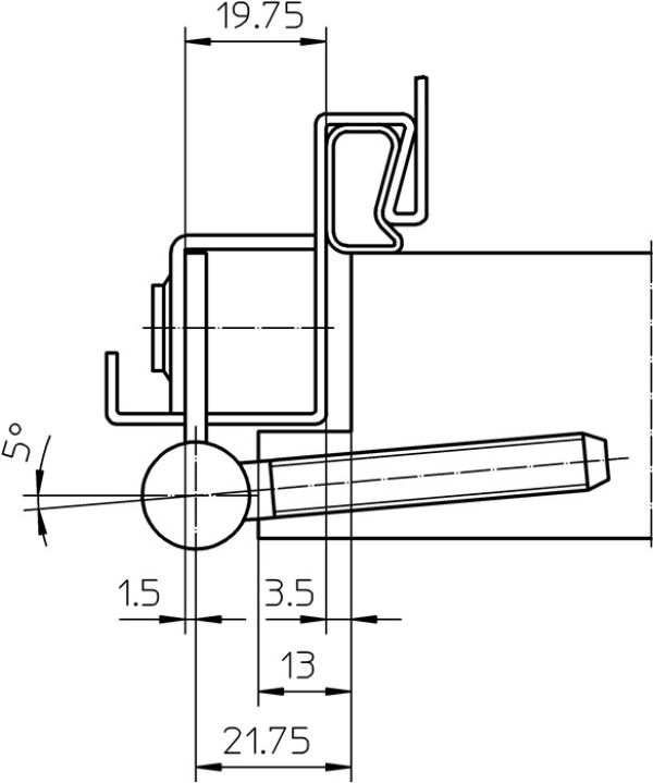 Einbohrband steigend V 8550 SIMONSWERK