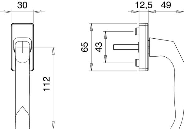 Fenstergriff 1003 EDI