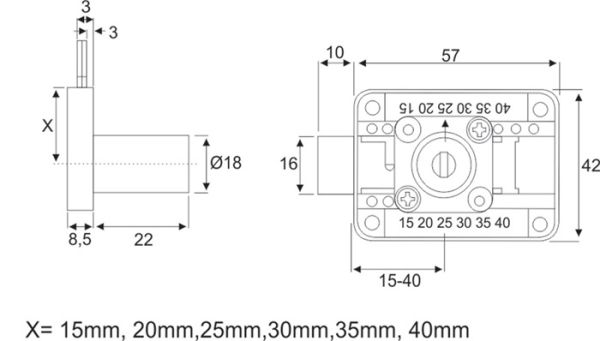 Aufschraubschloss System 600 BMB