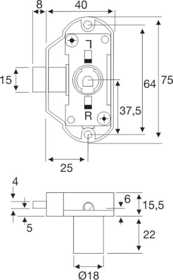 Drehstangenschloss System 600 BMB
