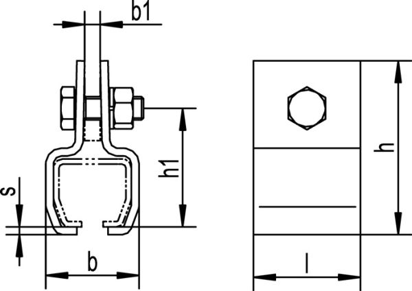Aufhängeklemme -08 HELM