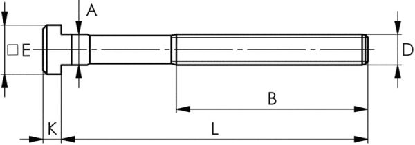 T-Nutenschraube DIN 787 AMF