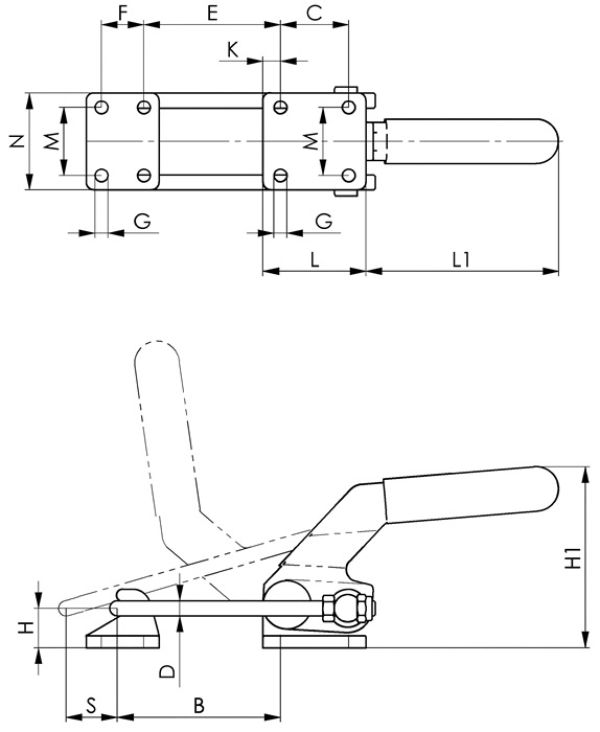 Verschlussspanner Nr. 6849PH AMF