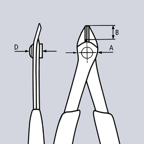 Elektronikseitenschneider Electronic Super-Knips L.125mm Form 0 Facette nein VDE