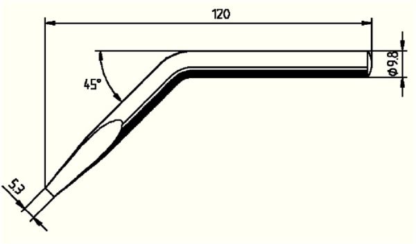 Lötspitze Ser.152 abgew.B.5,3mm 0152 JD/SB ERSA