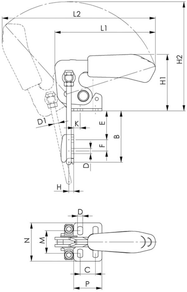 Verschlussspanner Nr. 6848V AMF