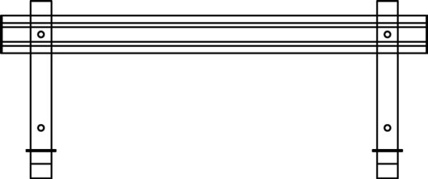 Orgaschiene-Tischgestell