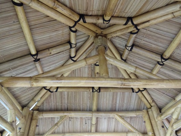Pawilon bambusowy, Gazebo 5,20 x 5,20 m z częściami bocznymi